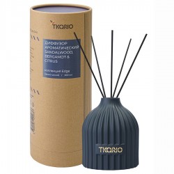 Диффузор ароматический sandalwood, bergamot & citrus из коллекции edge, 200 мл, тёмно-синий
