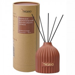 Диффузор ароматический vetiver & black cypress из коллекции edge, 200 мл, терракотовый