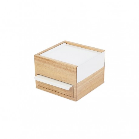 Шкатулка stowit mini, белая/дерево