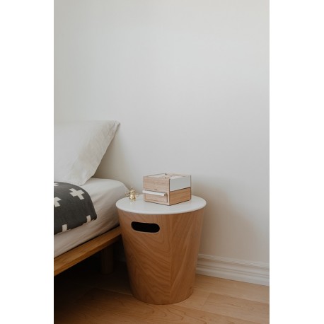 Шкатулка stowit mini, белая/дерево