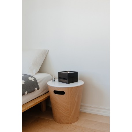 Шкатулка stowit mini, черная/орех