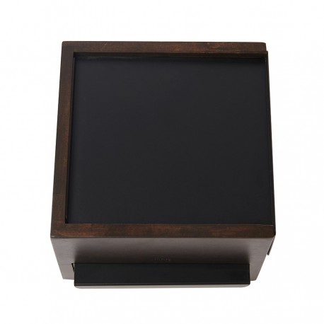 Шкатулка stowit mini, черная/орех