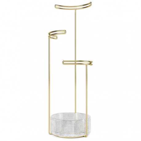 Держатель для украшений tesora, стекло/латунь