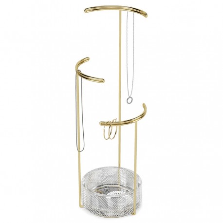 Держатель для украшений tesora, стекло/латунь