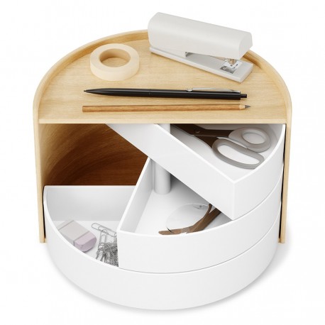 Шкатулка moona, белая/дерево