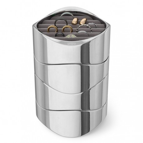 Органайзер для украшений wavy, хром