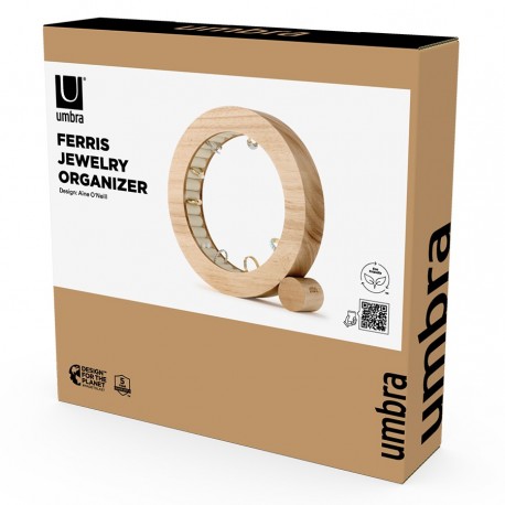 Органайзер для украшений ferris, D19 см, натуральное дерево