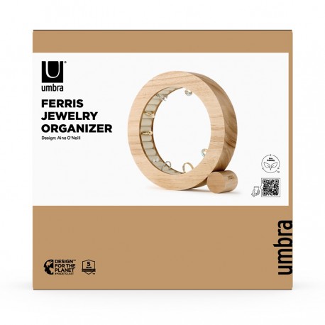 Органайзер для украшений ferris, D19 см, натуральное дерево