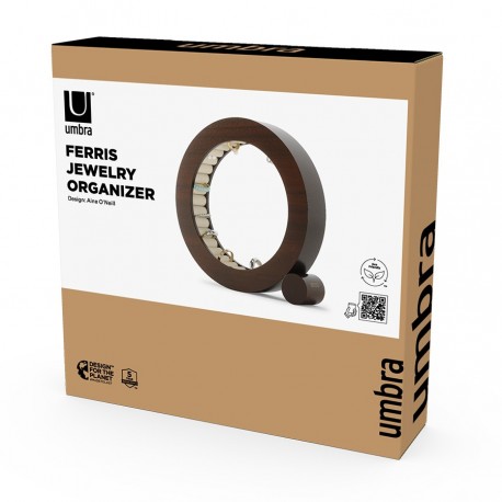 Органайзер для украшений ferris, D19 см, орех