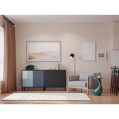 Торшер enkel kopp,142 см, черный/золотистый