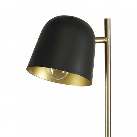 Торшер enkel kopp,142 см, черный/золотистый