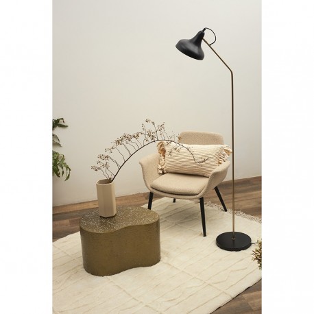 Торшер enkel sand, 165 см, золотистый/черный