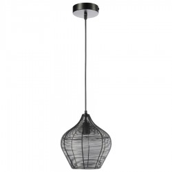 Светильник подвесной vinger, D27х30 см, черный