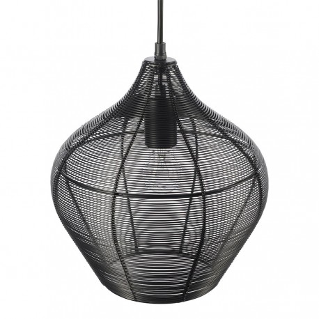 Светильник подвесной vinger, D27х30 см, черный
