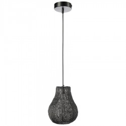 Светильник подвесной vinger, D27х35 см, черный