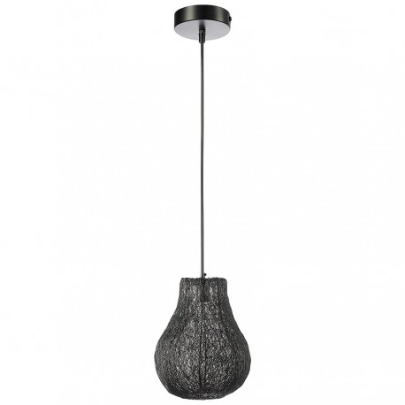Светильник подвесной vinger, D27х35 см, черный
