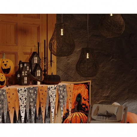 Светильник подвесной vinger, D27х35 см, черный