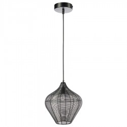 Светильник подвесной vinger, D36х40 см, черный