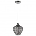 Светильник подвесной vinger, D36х40 см, черный