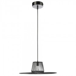 Светильник подвесной vinger, D60,5х18 см, черный