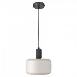 Светильник подвесной juko, D28х32 см, черный/бежевый