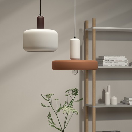 Светильник подвесной juko, D28х32 см, вишневый