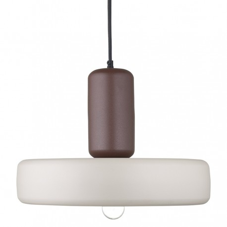 Светильник подвесной juko, D42х31 см, вишневый/бежевый