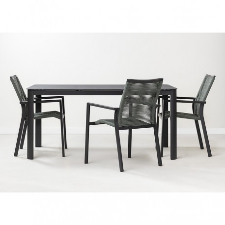 Стол обеденный leif, 160х90 см, темно-серый