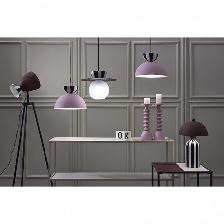 Светильник подвесной anniken, D36х28 см, сливовый