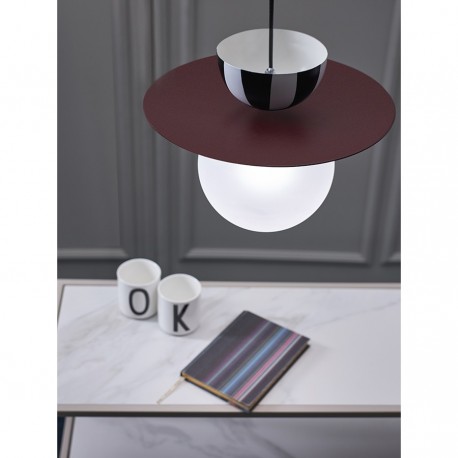 Светильник подвесной anniken, D36х28 см, сливовый