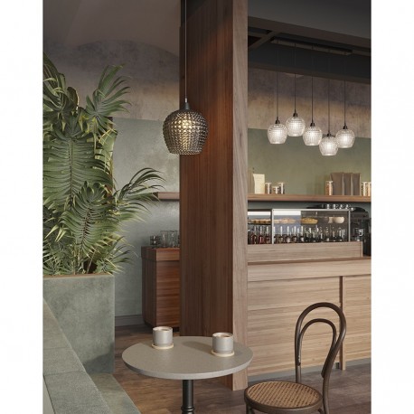 Светильник подвесной aurora, D20 см, серый