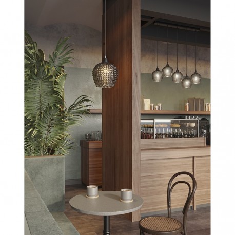 Светильник подвесной aurora, D20 см, серый