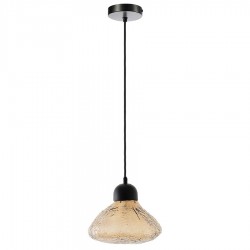 Светильник подвесной frozen light, D25 см, янтарный