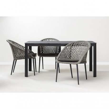 Стол обеденный leif, 160х90 см, темно-серый