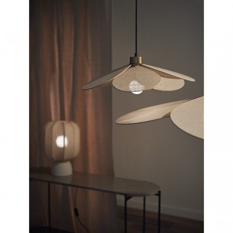 Светильник подвесной kamille, D79 см, бежевый