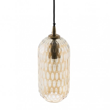 Светильник подвесной mystic aura, D14 см, янтарно-золотой