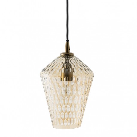 Светильник подвесной mystic aura, D19 см, янтарно-золотой