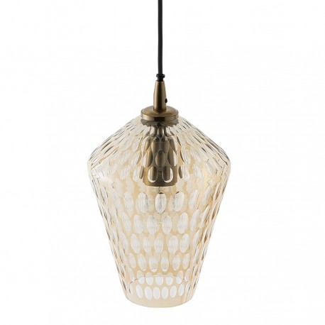 Светильник подвесной mystic aura, D19 см, янтарно-золотой