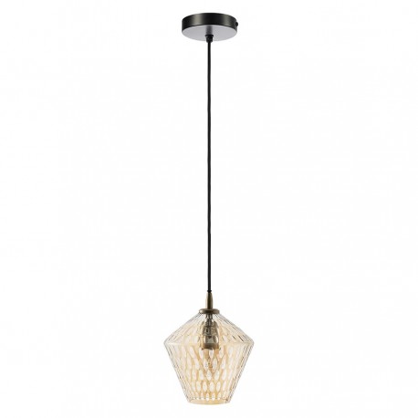 Светильник подвесной mystic aura, D20 см, янтарно-золотой