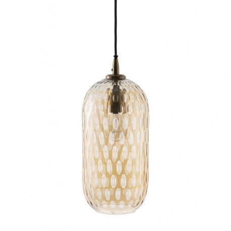 Светильник подвесной mystic aura, D26 см, янтарно-золотой