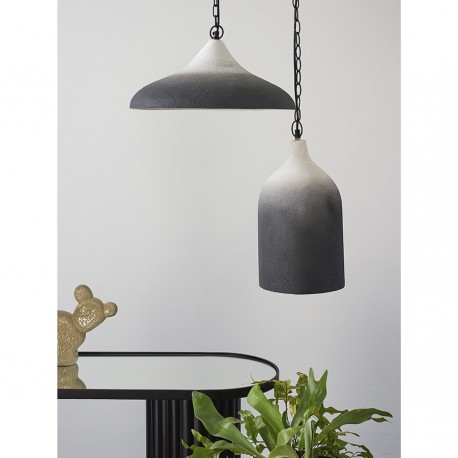 Светильник подвесной sustainable collection, D22х39 см, черный/белый