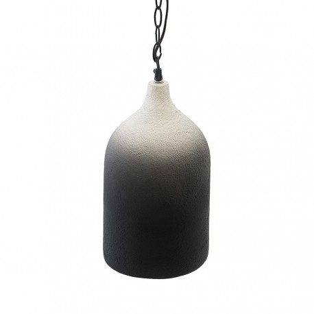 Светильник подвесной sustainable collection, D22х39 см, черный/белый