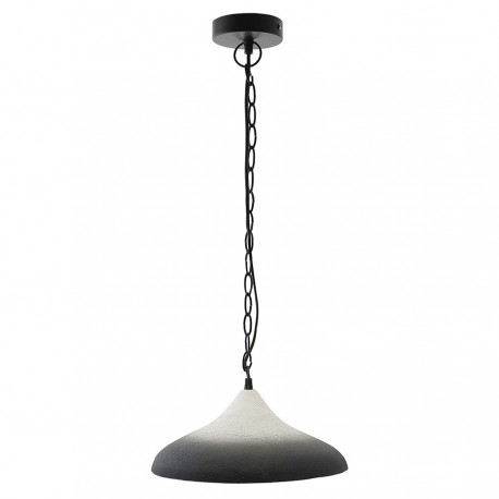 Светильник подвесной sustainable collection, D44х19 см, черный/белый