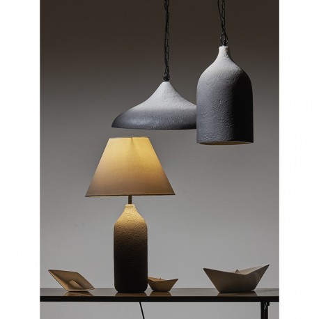 Светильник подвесной sustainable collection, D44х19 см, черный/белый