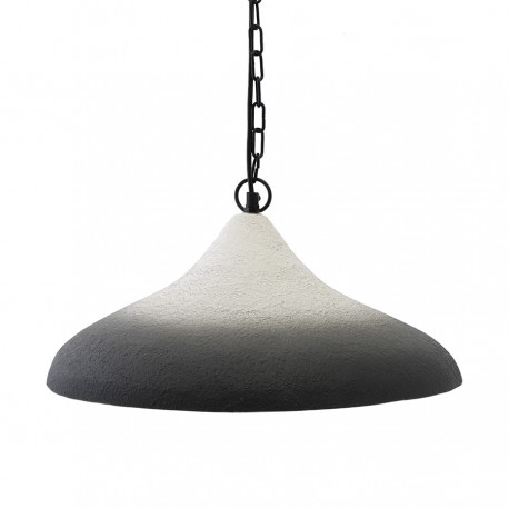 Светильник подвесной sustainable collection, D44х19 см, черный/белый