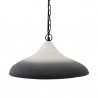 Светильник подвесной sustainable collection, D44х19 см, черный/белый