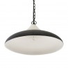 Светильник подвесной sustainable collection, D44х19 см, черный/белый
