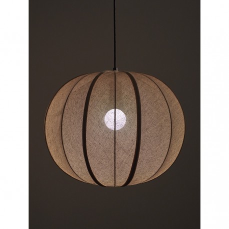 Светильник подвесной texture rib, D48 см, бежевый