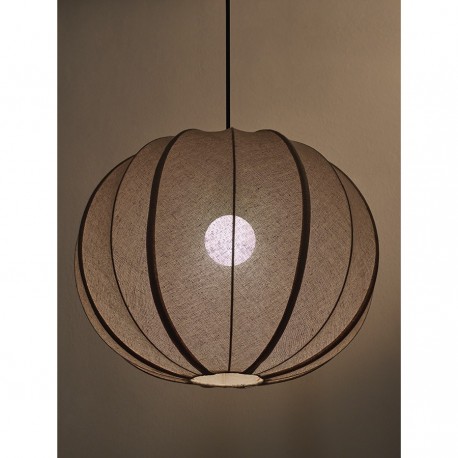 Светильник подвесной texture rib, D48 см, бежевый