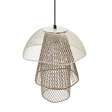 Светильник подвесной vinger, D28х37 см, белый/бежевый/золотой
